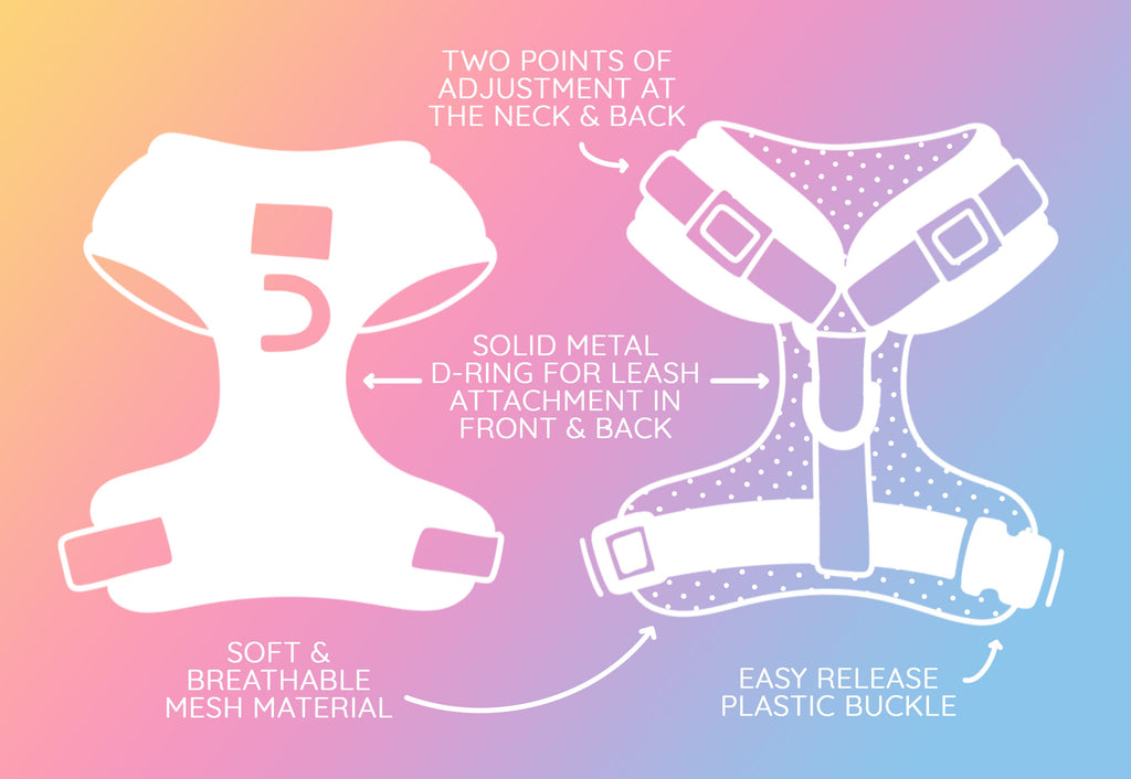 Dog Adjustable Harness - Love You Fur You