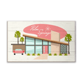 Palm Springs: Mid Century Modern Home Sign - Wood & Metal Wall Art