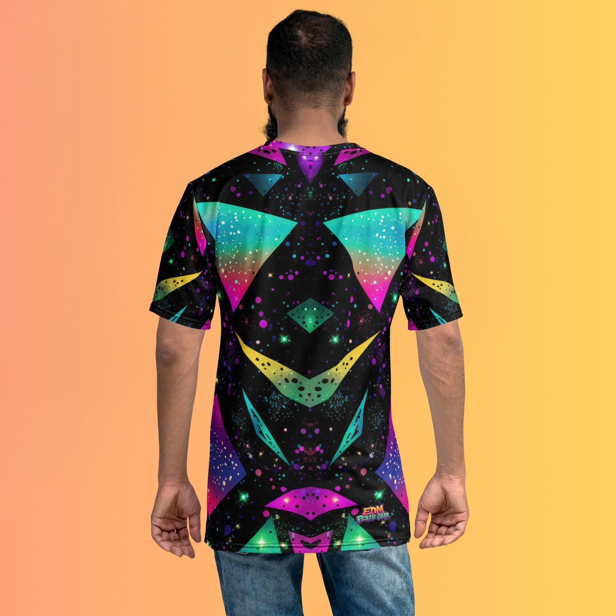Retro Color Defender T-Shirt For EDM Rave Festival Outfit Clothing