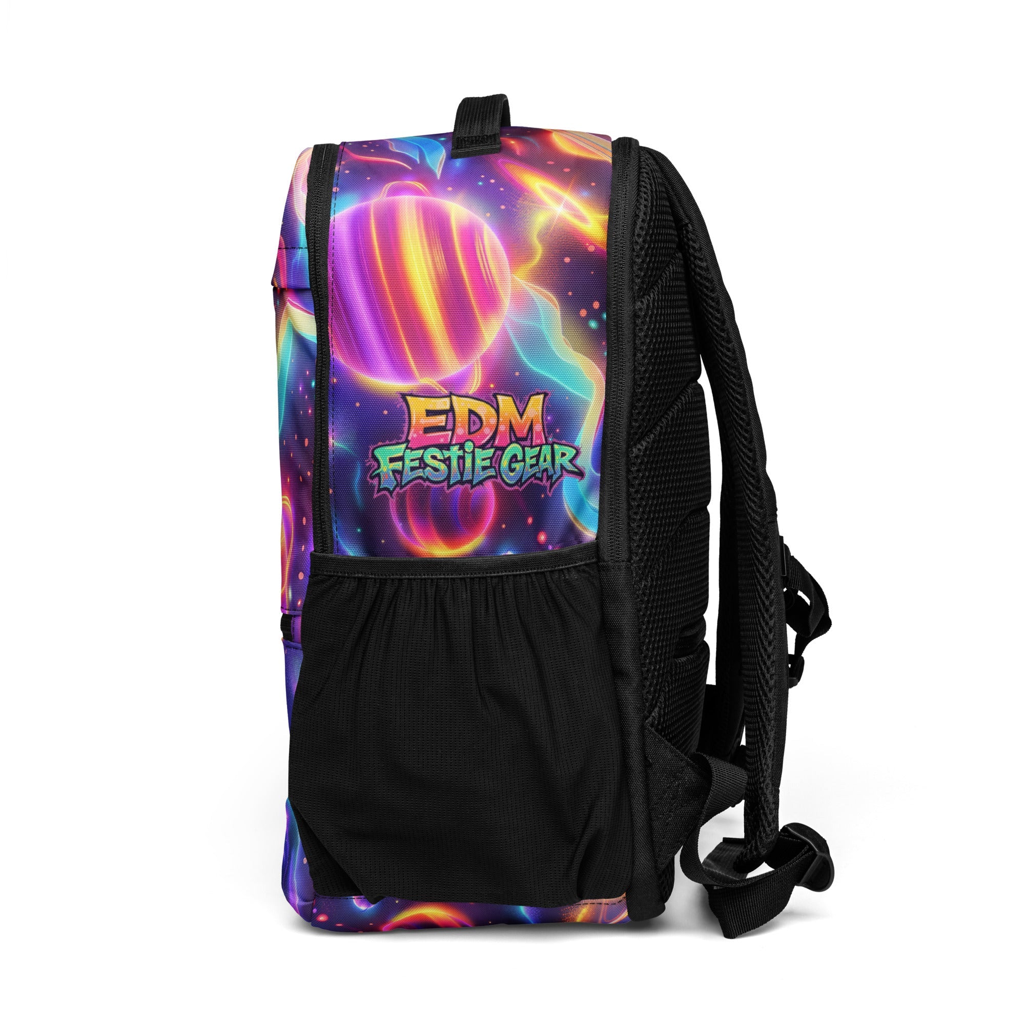 Neon Space Rave Festival Utility backpack