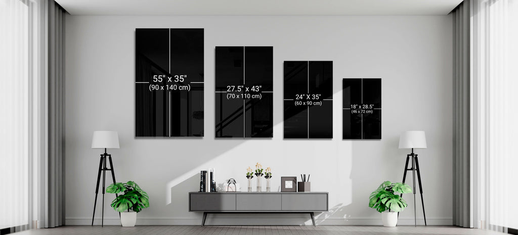 Abstract Colors Glass Wall Art