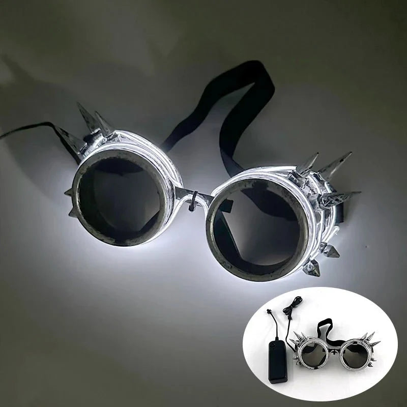 LED Light Up Party Glasses | Fluorescent Colorful Glowing Eyewear