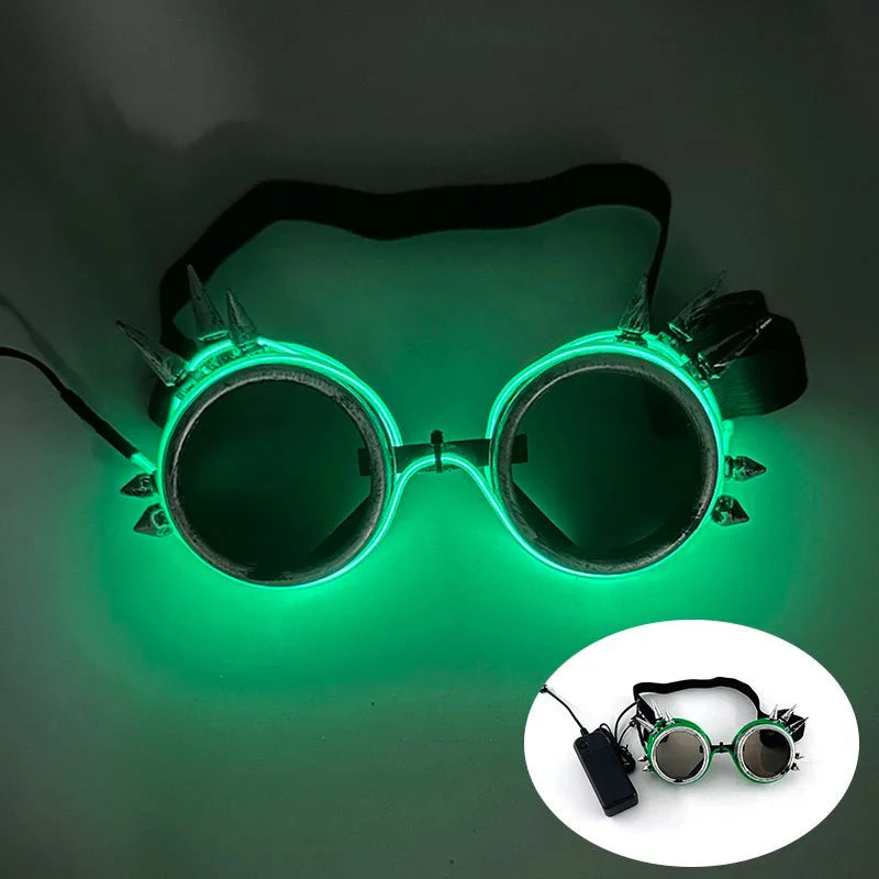 LED Light Up Party Glasses | Fluorescent Colorful Glowing Eyewear