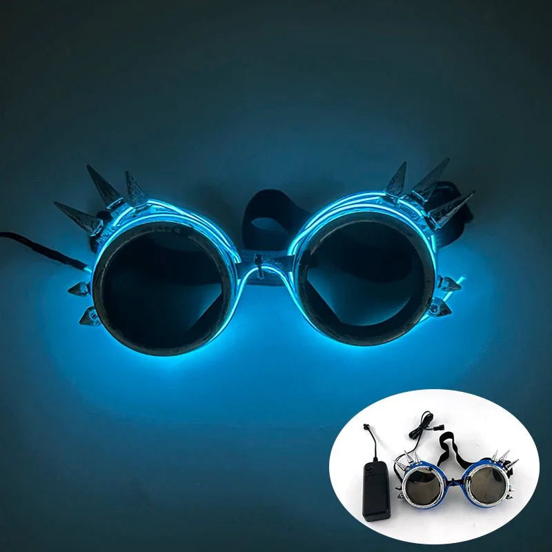 LED Light Up Party Glasses | Fluorescent Colorful Glowing Eyewear