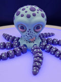 Octopie the Playful Octopus, by BendyBuddies 3D Printed, 4 Color PLA, articulated octopus, fidget, toy
