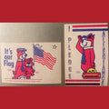 Vintage 1975 Yogi Bear Boo Boo Bicentennial Stickers 🐻 Patriotic Hanna‑Barbera NOS