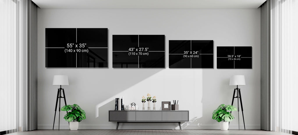 Abstract Colors Glass Wall Art